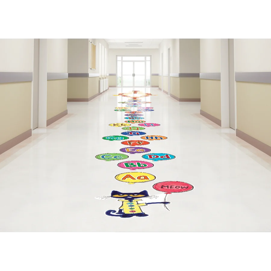 Pete the Cat Alphabet Balloons Sensory Path