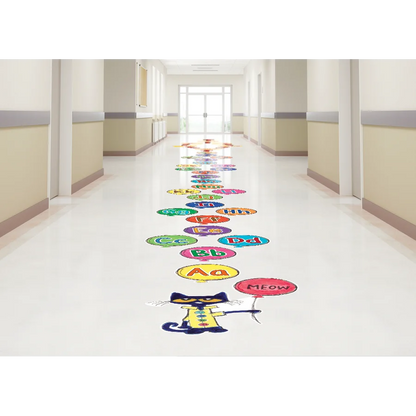 Pete the Cat Alphabet Balloons Sensory Path