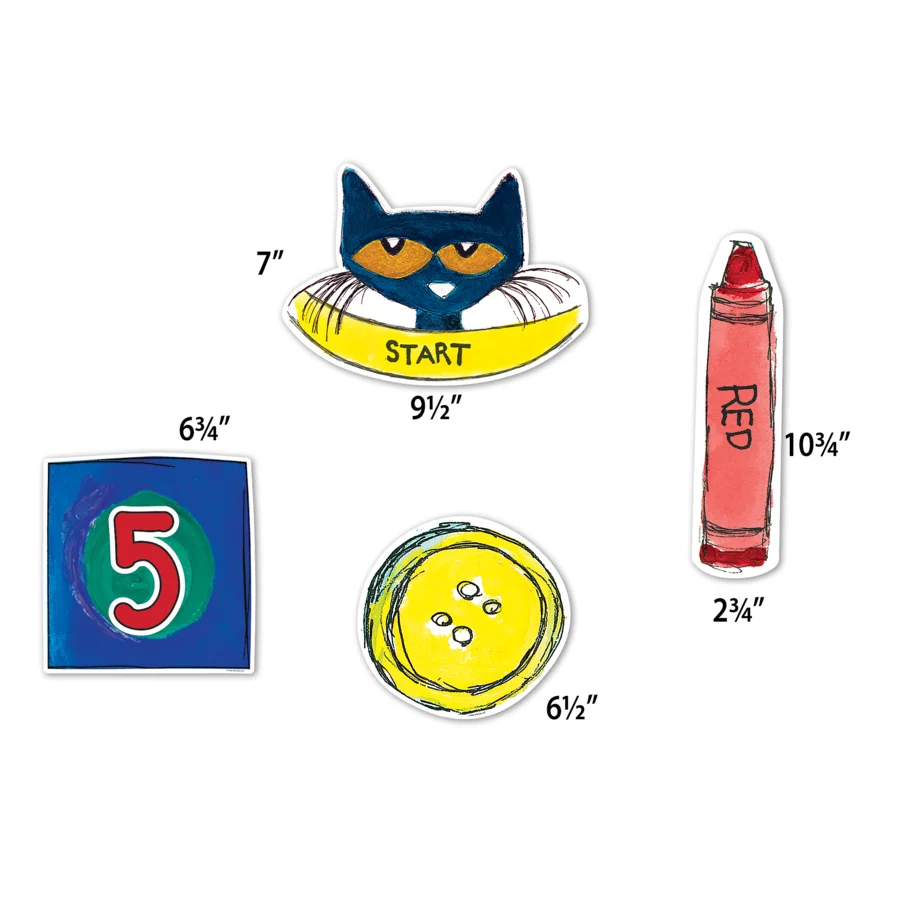 Pete the Cat Numbers and Colors Sensory Path