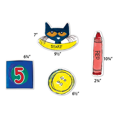 Pete the Cat Numbers and Colors Sensory Path