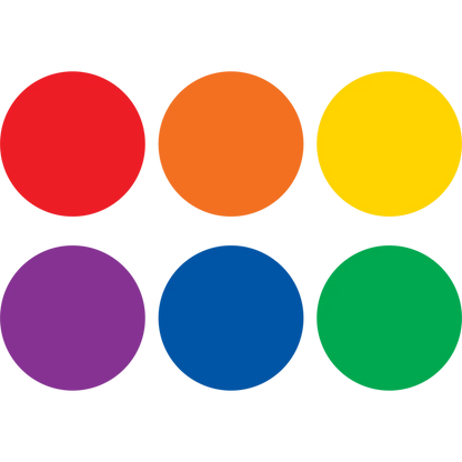 Spot On Floor Markers Colorful Circles - 4"
