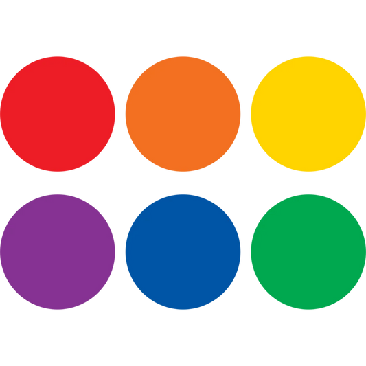 Spot On Floor Markers Colorful Circles - 4"
