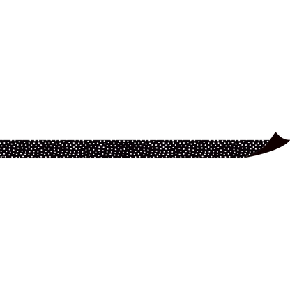 White Painted Dots on Black Magnetic Border