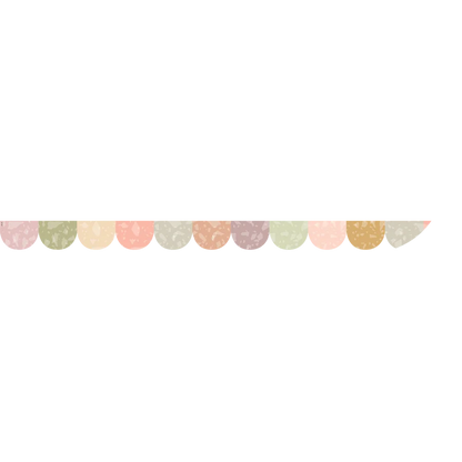 Terrazzo Tones Scalloped Magnetic Border