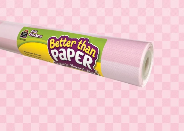 Pink Checkers Better Than Paper Bulletin Board Roll