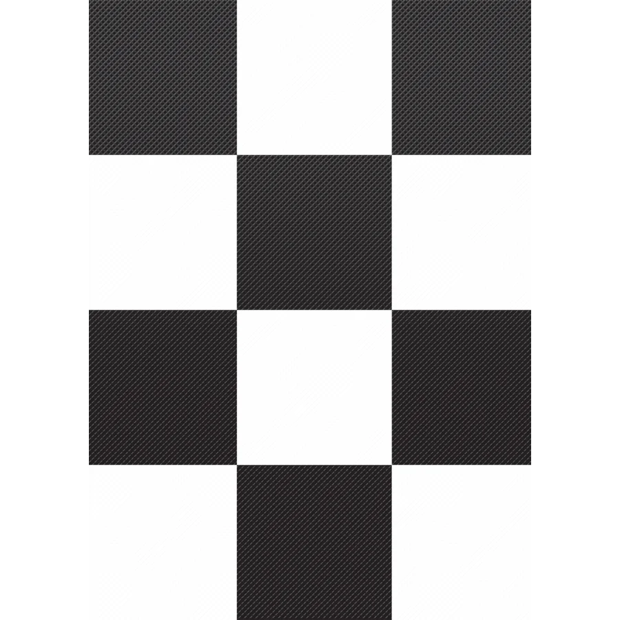 Black and White Big Checkers Better Than Paper