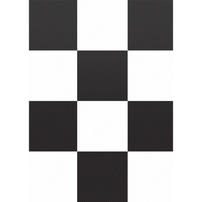 Black and White Big Checkers Better Than Paper