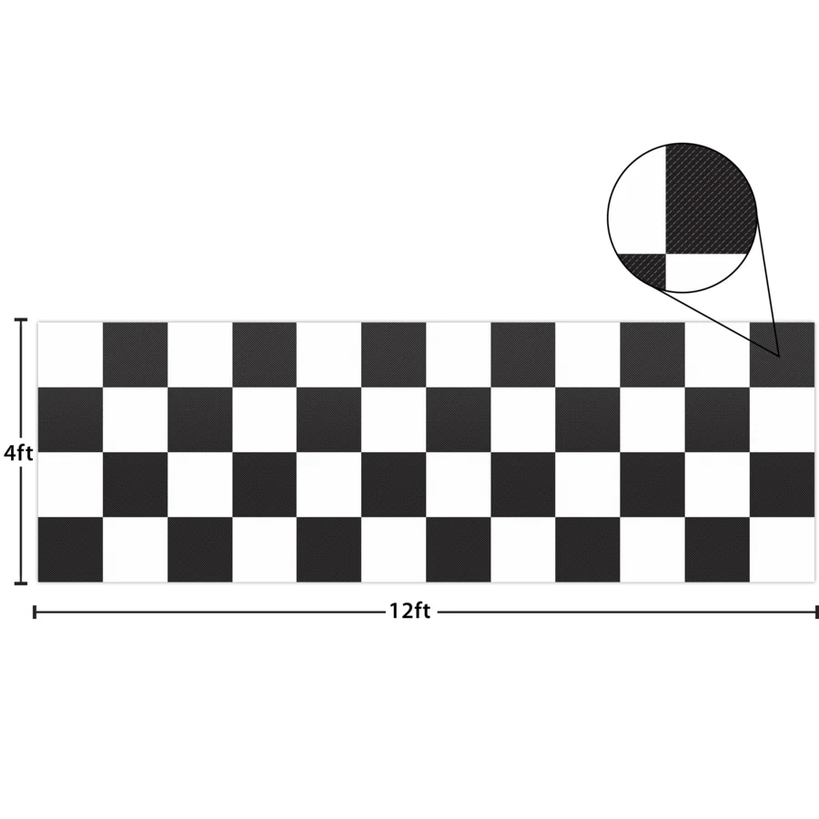Black and White Big Checkers Better Than Paper
