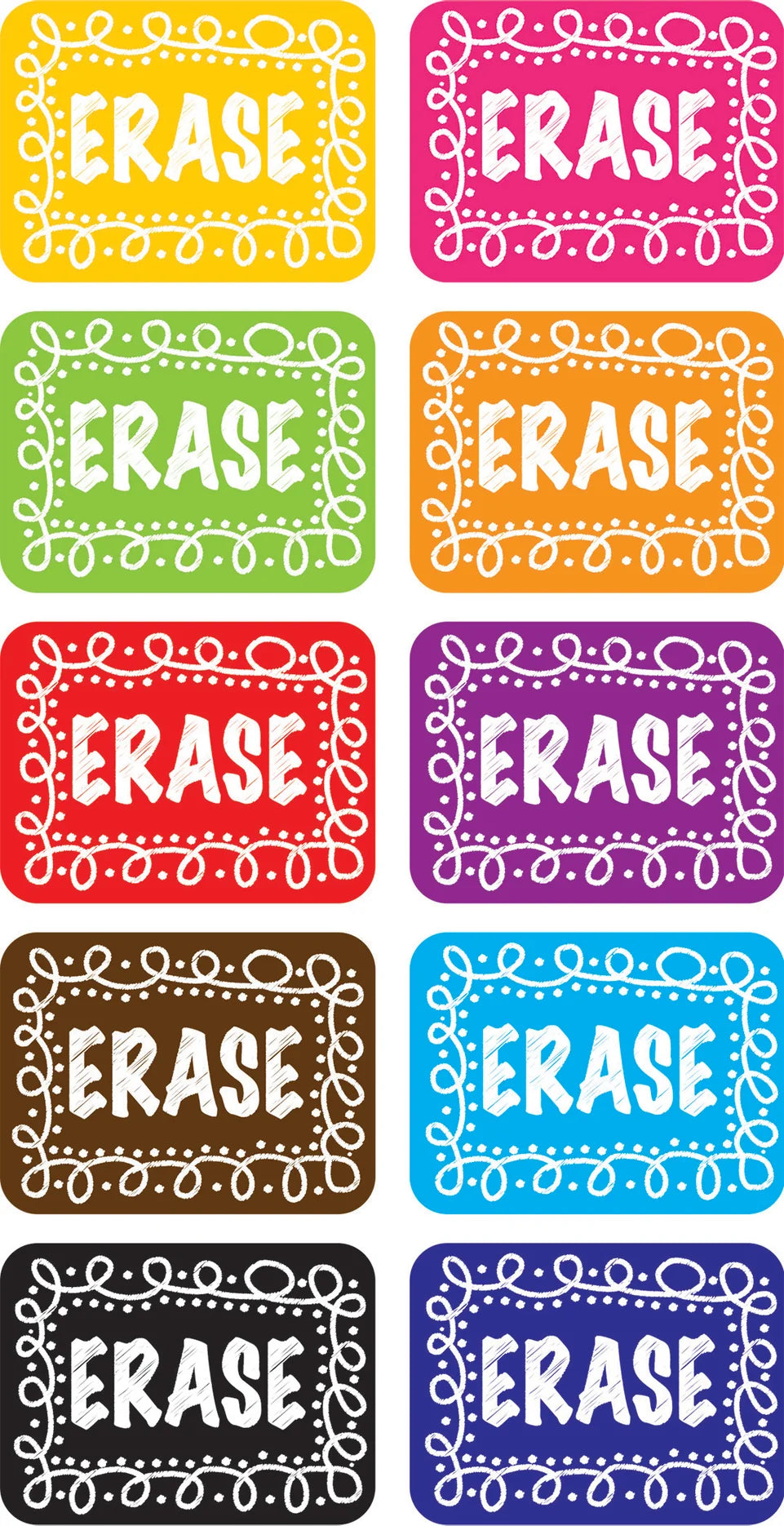 Chalk Loops Non Magnetic Mini Erasers