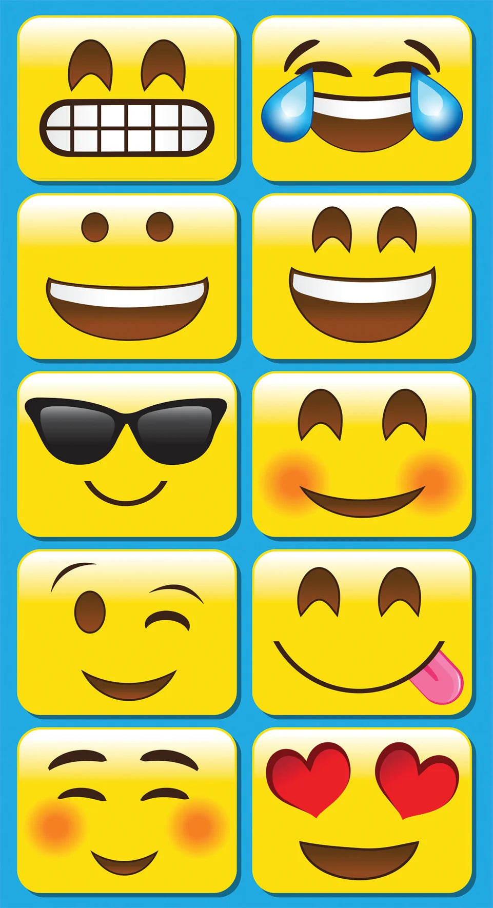 Emoijis Non Magnetic Mini Erasers