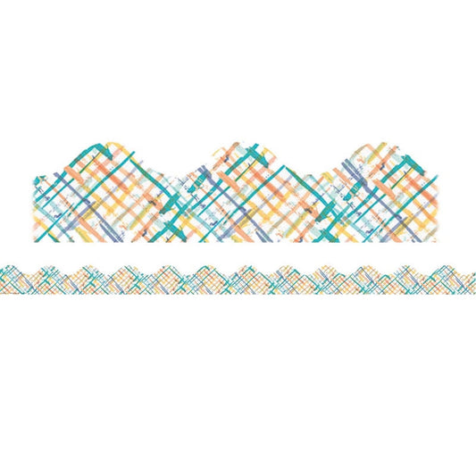 Confetti Splash Crosshatch Deco Trim