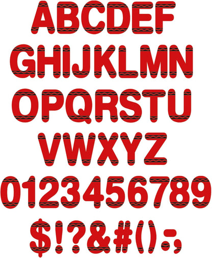 Crayola Red Deco Letters