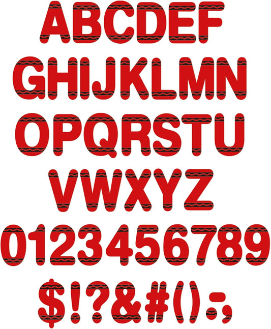 Crayola Red Deco Letters