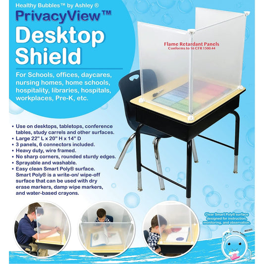 Privacy View Desktop Shield 22"x20"x14"