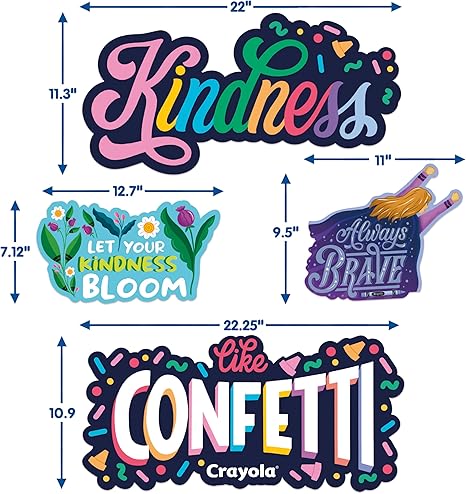 Eureka Crayola Colors of Kindness Classroom Bulletin Board