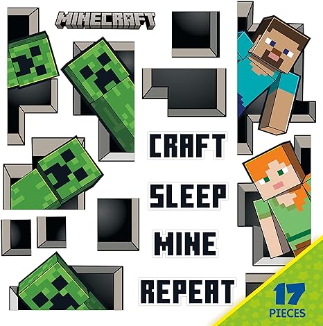 Eureka Minecraft Characters Door, Window, and Bulletin Board Go-Around