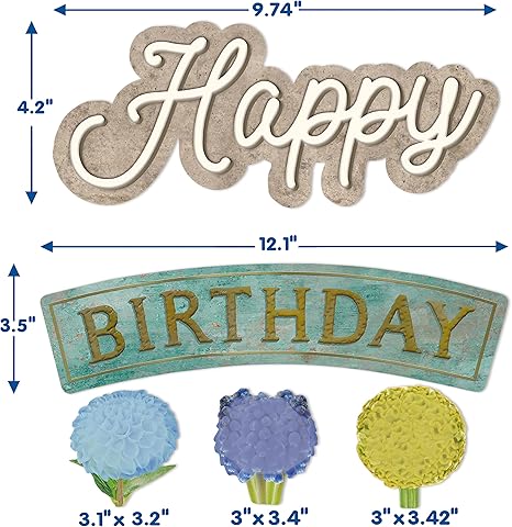Eureka Curiosity Garden Mini Happy Birthday Bulletin Board Set