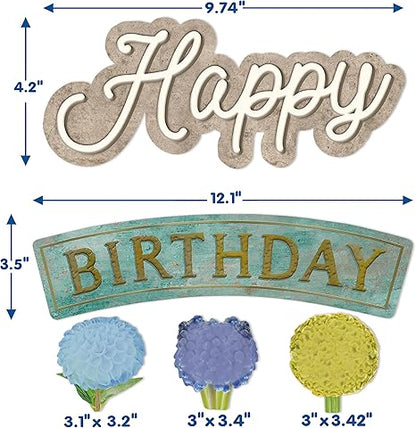 Eureka Curiosity Garden Mini Happy Birthday Bulletin Board Set