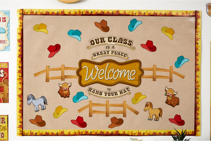 Eureka Wild Wild Classroom Welcome Bulletin Board Set, 69 Pieces