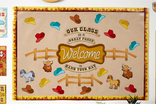 Eureka Wild Wild Classroom Welcome Bulletin Board Set, 69 Pieces