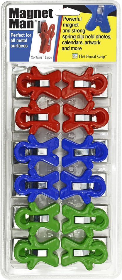 Magnet Man Magnetic Clip Set of 12