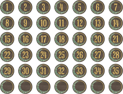 Eucalyptus Numbers Magnetic Accents