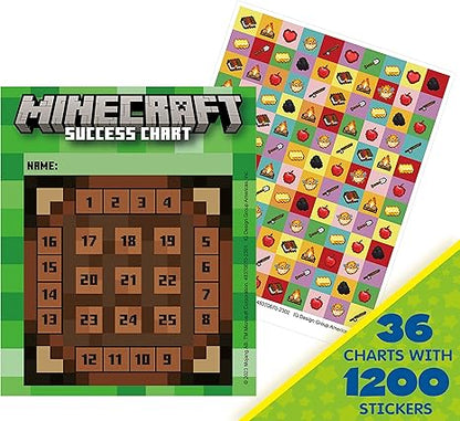 Eureka Minecraft Mini Student Sticker Reward Charts