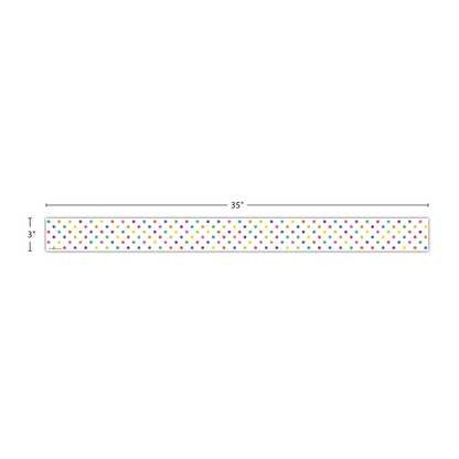 Colorful Dots Straight Border