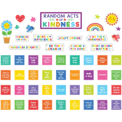 Colorful Random Acts of Kindness Bulletin Board