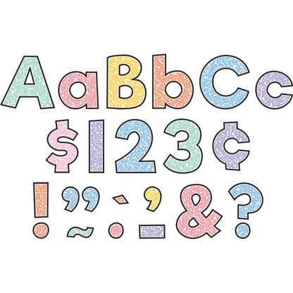 Colorful Composition 4" Everyday Letters