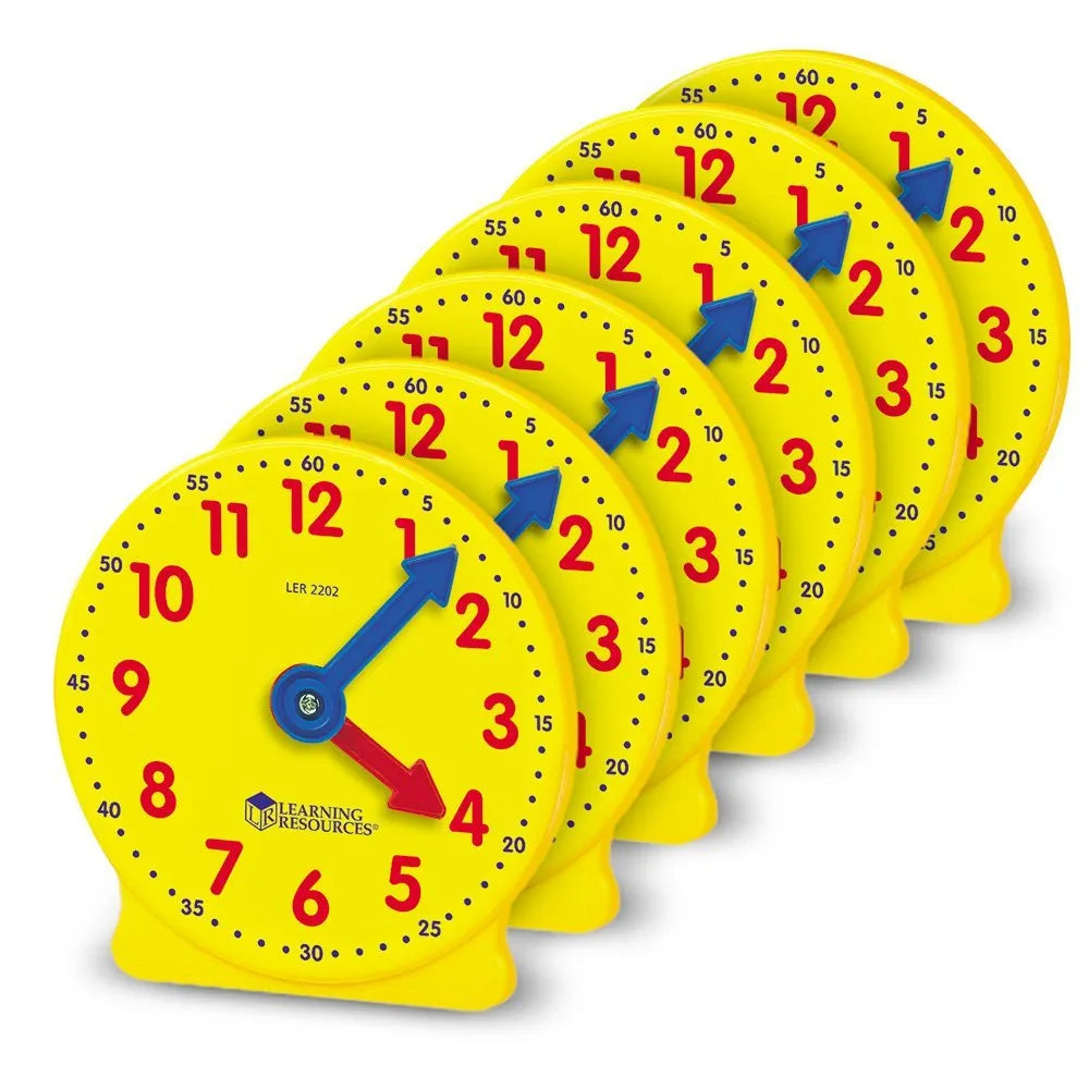 Big Time™ Geared Mini-Clocks, Set of 6