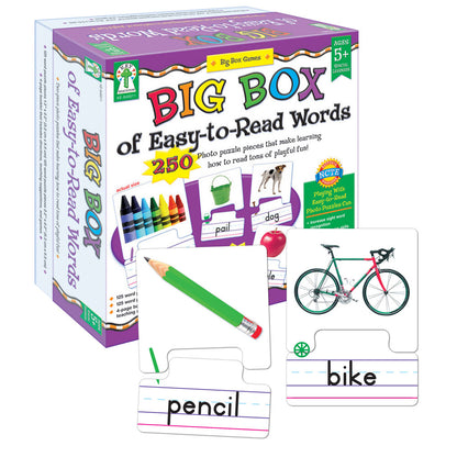 Big Box of Easy-to-Read Words Puzzle Grade K-2