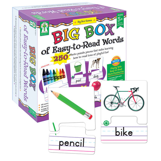 Big Box of Easy-to-Read Words Puzzle Grade K-2