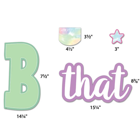 Pastel Pop Believe That You Can Bulletin Board