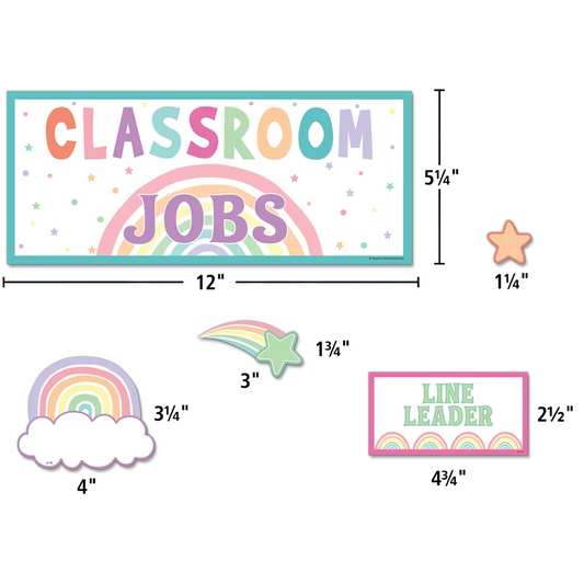 Pastel Pop Classroom Jobs Mini Bulletin Board