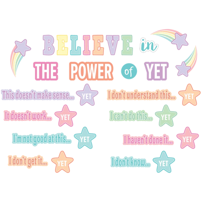 Pastel Pop Believe in the Power of Yet Mini Bulletin Board