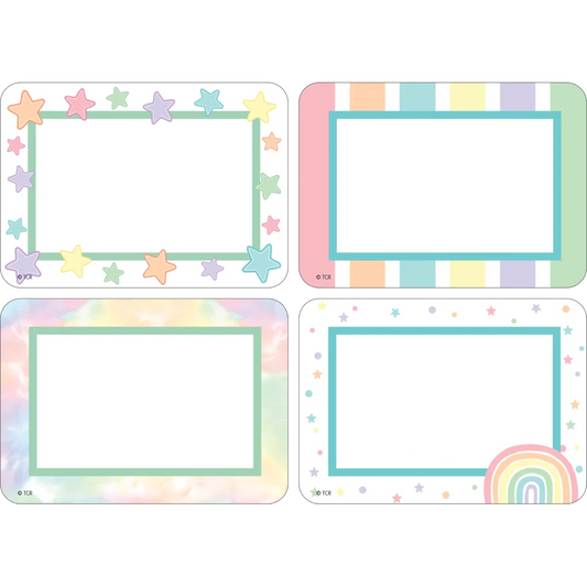 Pastel Pop Name Tags