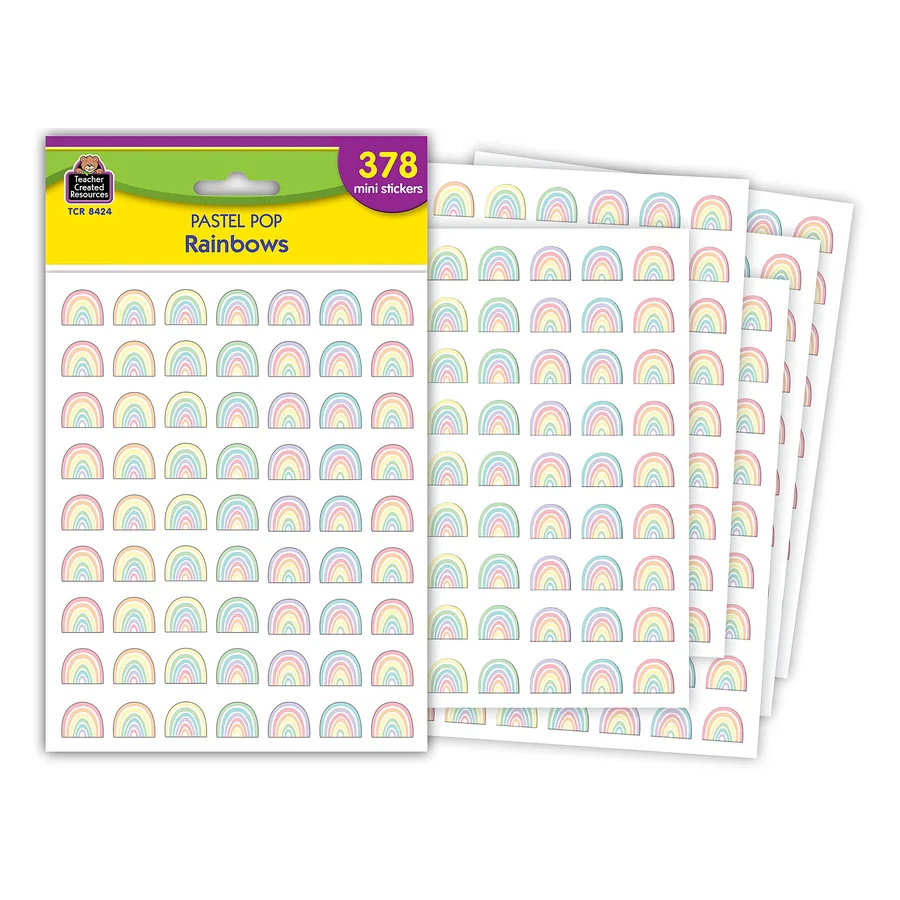 Pastel Pop Rainbows Mini Stickers