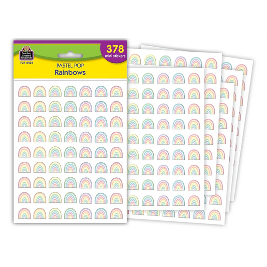 Pastel Pop Rainbows Mini Stickers