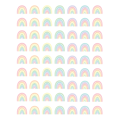 Pastel Pop Rainbows Mini Stickers