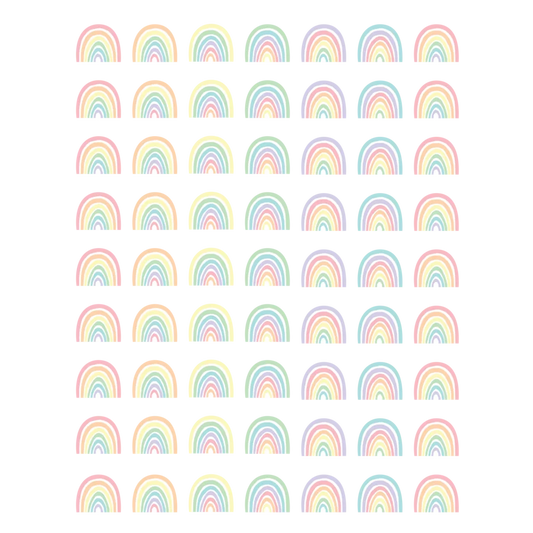 Pastel Pop Rainbows Mini Stickers