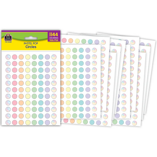 Pastel Pop Circles Mini Stickers