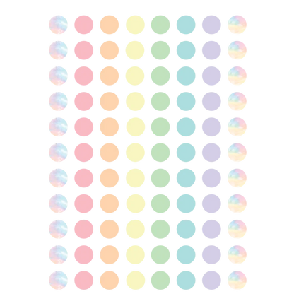 Pastel Pop Circles Mini Stickers