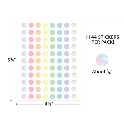 Pastel Pop Circles Mini Stickers
