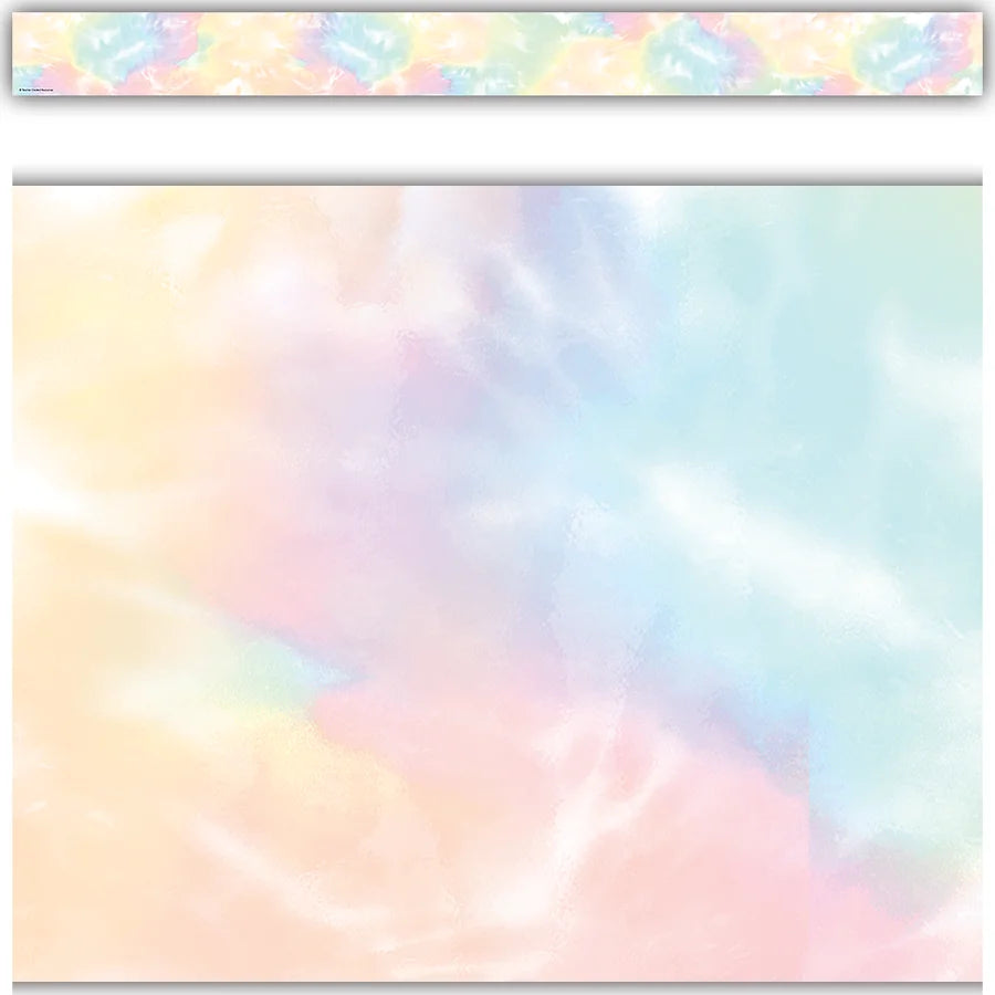 Pastel Pop Tie-Dye Straight Border