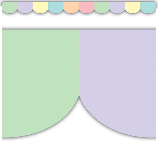 Pastel Pop Scalloped Die-Cut Border