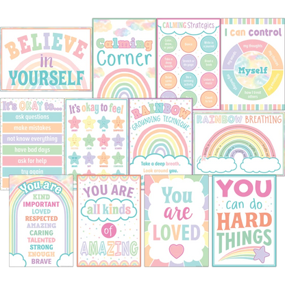Pastel Pop Calming Strategies Small Poster Pack