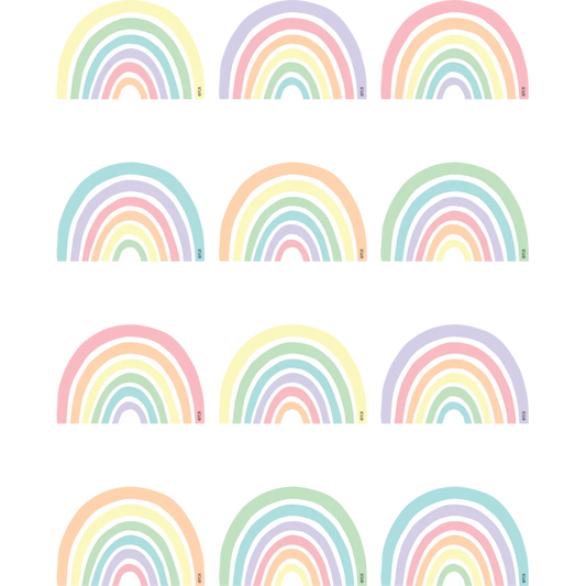 Pastel Pop Rainbows Mini Accents