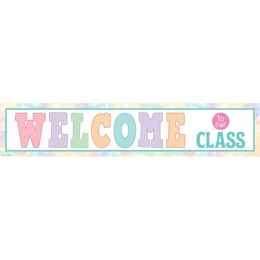 Pastel Pop Welcome to Our Class Banner