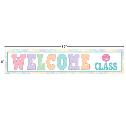 Pastel Pop Welcome to Our Class Banner
